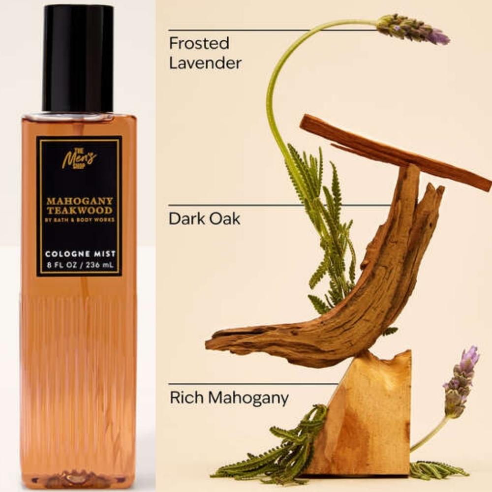 Bath & Body Works Men's Mahogany Teakwood Cologne Mist 8oz NEW Rare